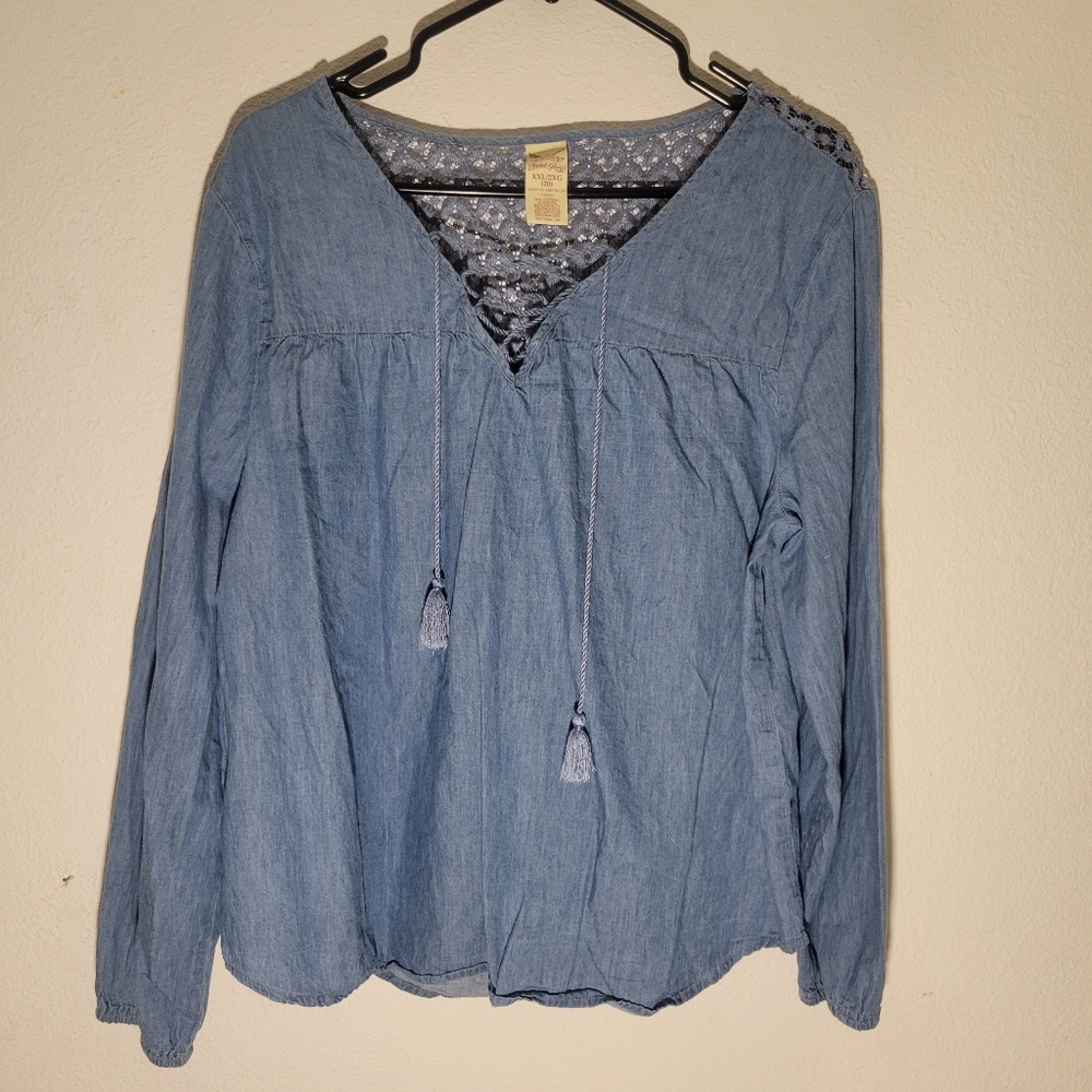 🟨 2XL Faded Glory blouse